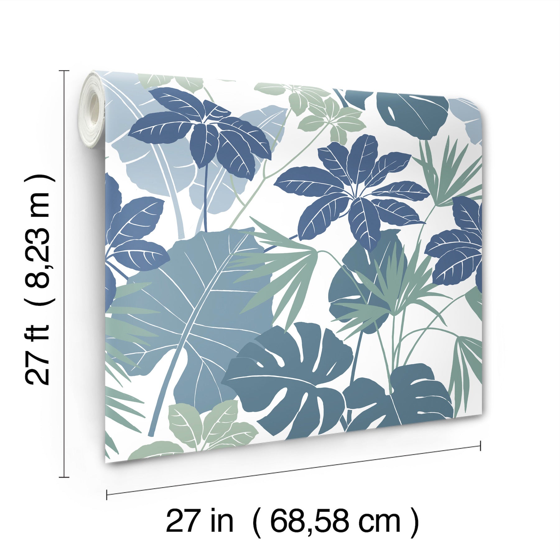 Medellin Neutral Rainforest Floor Wallpaper Wallpaper A-Street Prints   