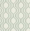 Burton Neutral Modern Ogee Wallpaper Wallpaper A-Street Prints Double Roll Green 