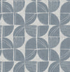 Baxter Charcoal Semicircle Mosaic Wallpaper Wallpaper A-Street Prints Double Roll Denim 