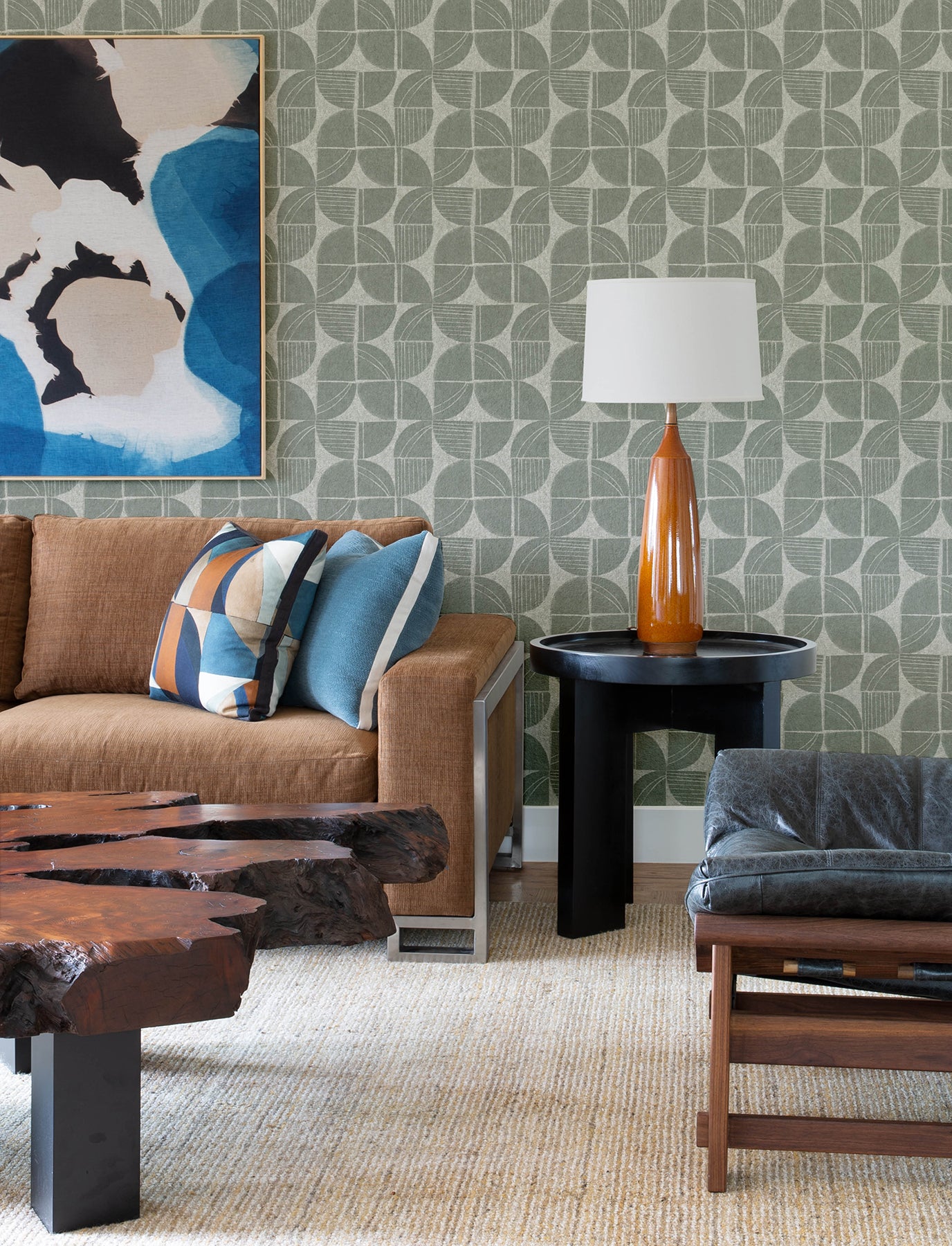 Baxter Semicircle Mosaic Wallpaper | York Wallcoverings