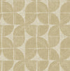 Baxter Charcoal Semicircle Mosaic Wallpaper Wallpaper A-Street Prints Double Roll Honey 