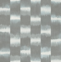 Baldwin Slate Shibori Stripe Wallpaper Wallpaper A-Street Prints Double Roll Slate 