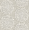 Salma Beige Medallion Wallpaper Wallpaper A-Street Prints Double Roll Beige 