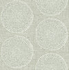 Salma Beige Medallion Wallpaper Wallpaper A-Street Prints Double Roll Sage 