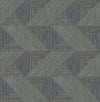 Presley Black Tessellation Wallpaper Wallpaper A-Street Prints Double Roll Black 