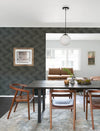 Presley Black Tessellation Wallpaper Wallpaper A-Street Prints   