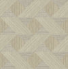 Presley Black Tessellation Wallpaper Wallpaper A-Street Prints Double Roll Coffee 