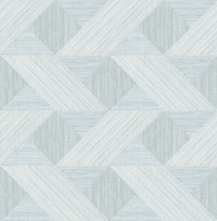 Presley Black Tessellation Wallpaper Wallpaper A-Street Prints Double Roll Light Blue 