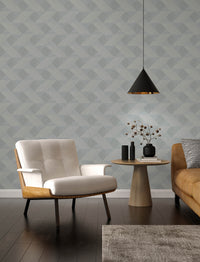 Presley Black Tessellation Wallpaper Wallpaper A-Street Prints   