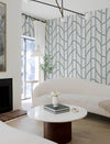 Harlow Silver Curved Contours Wallpaper Wallpaper A-Street Prints   