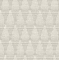 Mirko Stone Ogee Wallpaper Wallpaper A-Street Prints Double Roll Grey 