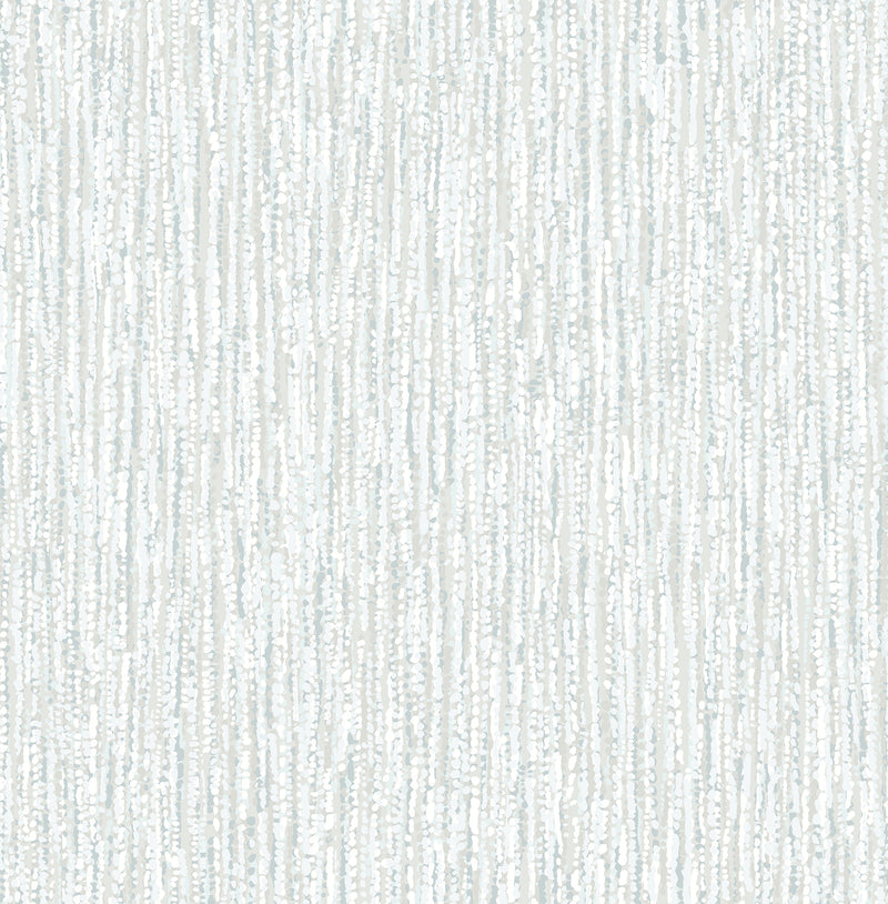 Corliss Neutral Beaded Strands Wallpaper Wallpaper A-Street Prints Double Roll Light Blue 