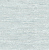 Sheehan Light Blue Faux Grasscloth Wallpaper Wallpaper A-Street Prints Double Roll Light Blue 