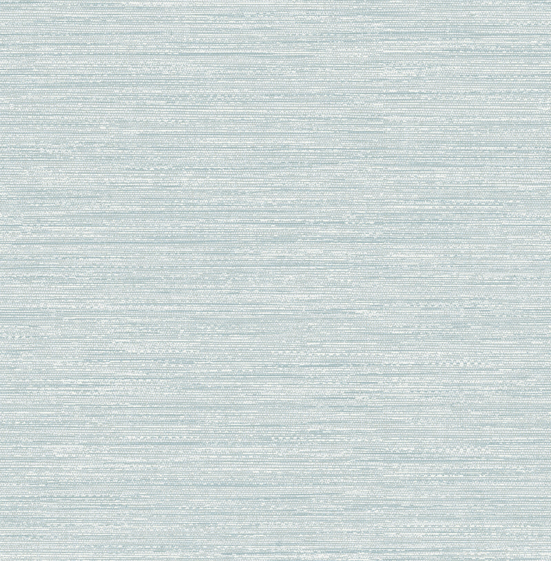 Sheehan Light Blue Faux Grasscloth Wallpaper Wallpaper A-Street Prints Double Roll Light Blue 