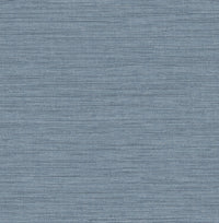 Sheehan Light Blue Faux Grasscloth Wallpaper Wallpaper A-Street Prints Double Roll Denim 