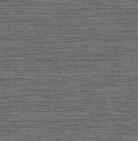 Sheehan Light Blue Faux Grasscloth Wallpaper Wallpaper A-Street Prints Double Roll Black 