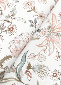 Teonna Floral Stripe Wallpaper Wallpaper A-Street Prints