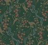 Linden Jungle Canopy Wallpaper Wallpaper A-Street Prints Roll Dark Green