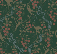 Linden Jungle Canopy Wallpaper Wallpaper A-Street Prints Roll Dark Green