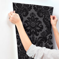 Shadow Flocked Damask Wallpaper Alternative Room Image 26