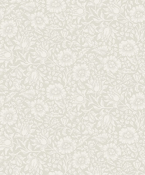 Mallow Wallpaper Wallpaper A-Street Prints Double Roll Dove 