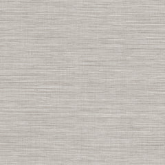 Light gray Winn Faux Grasscloth Wallpaper by York Wallcoverings with a horizontal grasscloth texture.