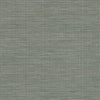 Winn Faux Grasscloth Wallpaper featuring a teal and gray horizontal woven grasscloth texture.