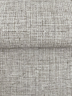 Clarkson Woven Wallpaper featuring a textured, cross-hatched weave pattern in shades of taupe and cream.