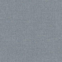 Clarkson Woven Wallpaper in blue and grey with a crosshatch, woven-fabric texture.