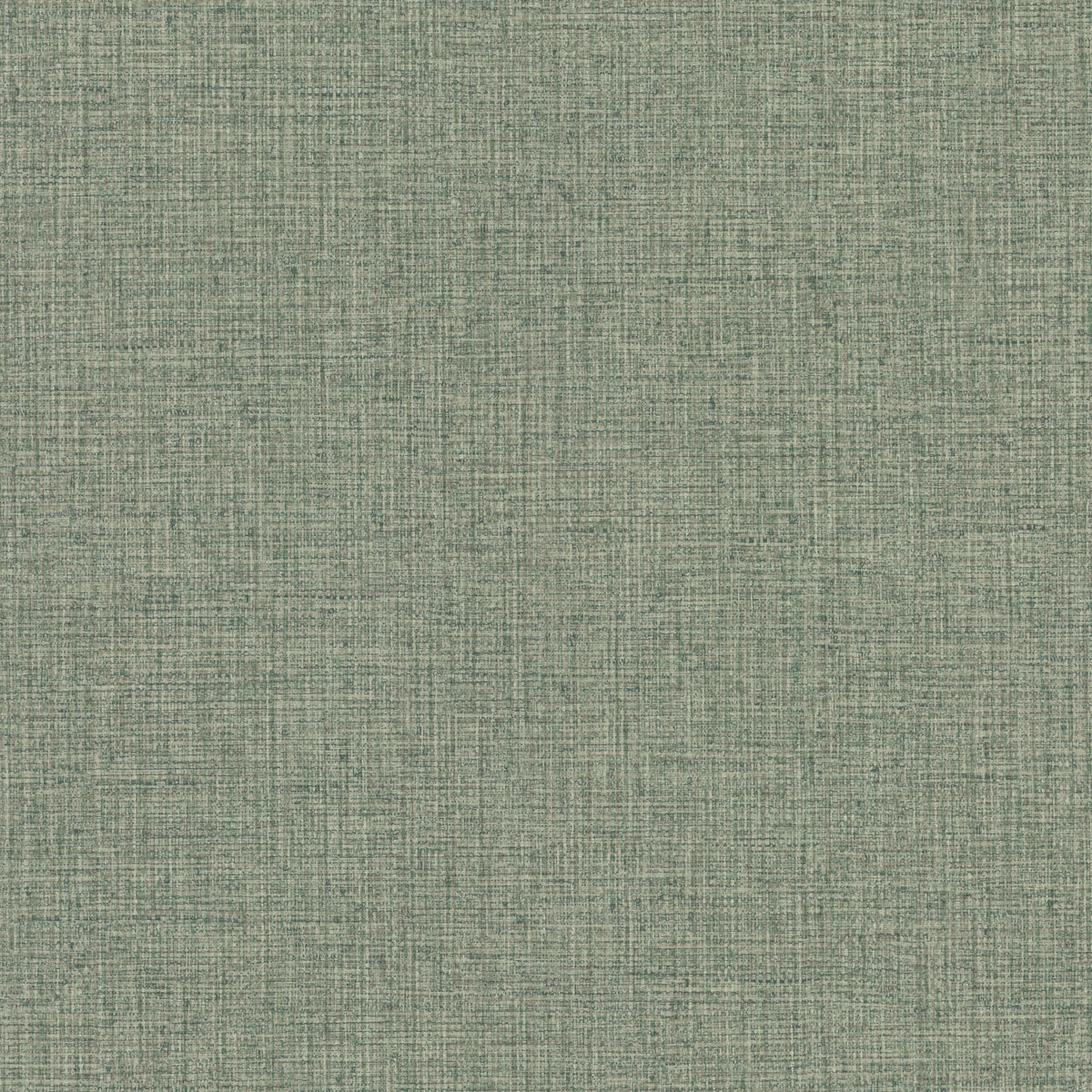 Clarkson Woven Wallpaper in sage green with a fine, textured woven fabric pattern.