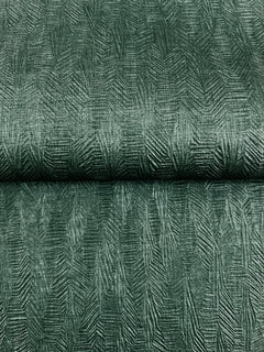Bryson Feathered Texture Wallpaper featuring a dark green, textured, feathered, herringbone pattern.