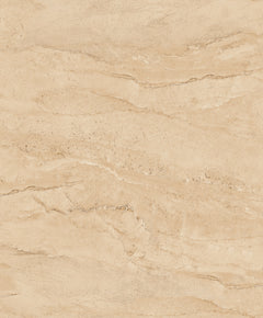The Chesapeake Morgana Stone Wallpaper by York Wallcoverings features a light beige marble-inspired surface with subtle, natural wavy veining and textured patterns throughout, creating a smooth and elegant stone appearance.