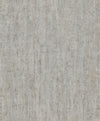 The Chesapeake Ramona Distressed Texture Wallpaper by York Wallcoverings features a gray textured surface with subtle vertical and horizontal lines that evoke the look of weathered wood or concrete. Its rough, muted pattern combines light and dark gray tones for a rustic, industrial aesthetic.