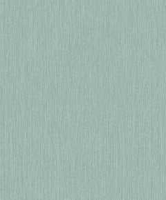 The Chesapeake Elijah Texture Wallpaper by York Wallcoverings features a light blue background accented with thin, vertical lines that evoke the look of fabric or wallpaper. This subtle pattern creates a soft, calming atmosphere without any distinct shapes or objects.