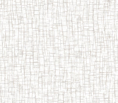 The Rian Linear Abstract Wallpaper by York Wallcoverings features a minimalistic design of evenly spaced, irregular light gray lines intersecting on a white background, creating a hand-drawn grid or woven texture effect.