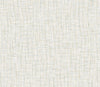 The Rian Linear Abstract Wallpaper by York Wallcoverings features a minimalist design of intersecting, uneven beige and pale blue lines on an off-white background, resembling a hand-drawn grid or woven texture for a soft, subtle, and textured appearance.