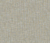 Rian Linear Abstract Wallpaper by York Wallcoverings features an abstract pattern of intersecting beige and white lines forming an irregular grid on a gray background, reminiscent of a woven or lattice texture.