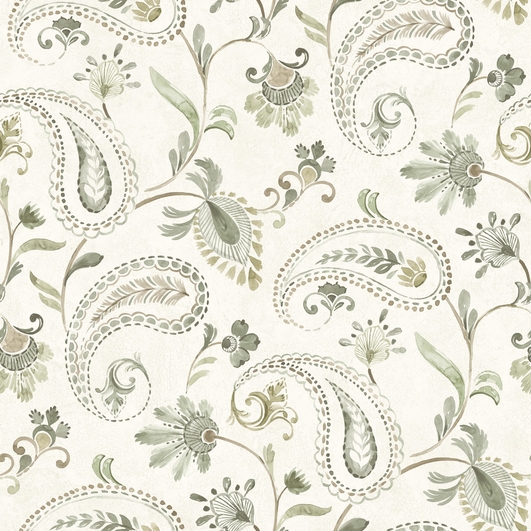 洋書 Wallpaper* November 2007 Chesapeake Darlene Jacobean Wallpaper | York Wallcoverings