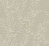 Allerton Bamboo Wallpaper features a beige background adorned with a subtle pattern of overlapping, light-colored bamboo branches. Its textured, fabric-like finish creates a soft, natural, and calming aesthetic.