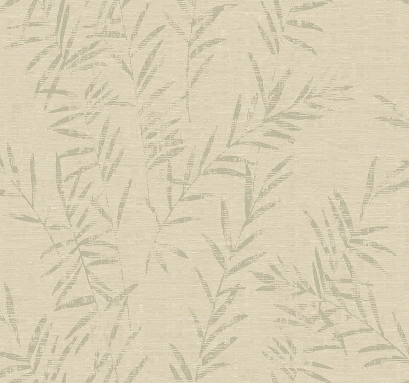 Allerton Bamboo Wallpaper Antonina Vella Double Roll Linen 