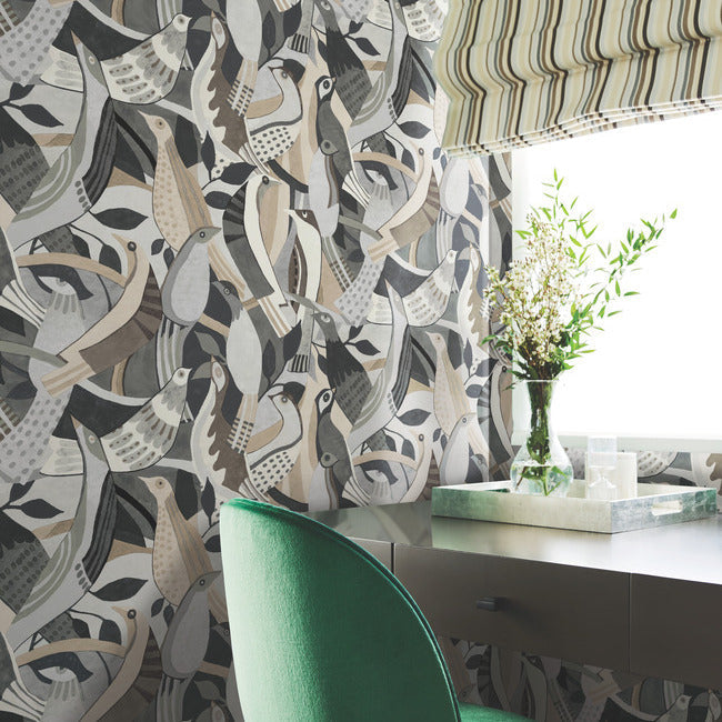 Fauvist Flock Wallpaper – York Wallcoverings