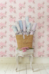 Rosa Beaux Pastel Large Bow Spot Wallpaper Wallpaper A-Street Prints   