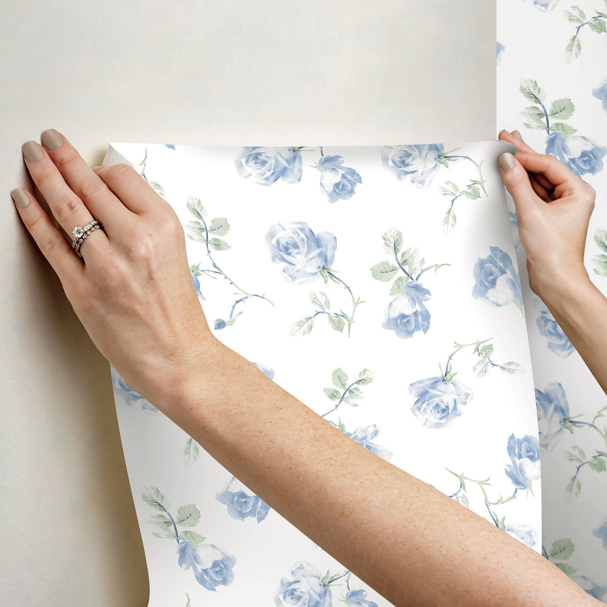 AST6085-peel-and-stick-wallpaper-stick-application-step