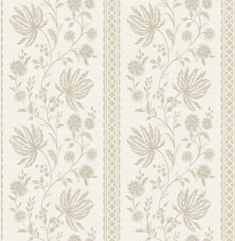 Edgemoor Wallpaper Wallpaper A-Street Prints Double Roll Taupe 