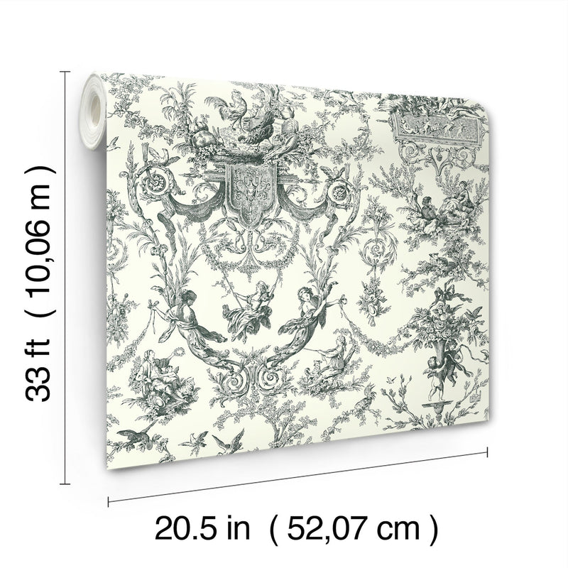 Old World Toile Wallpaper Wallpaper York Wallcoverings   