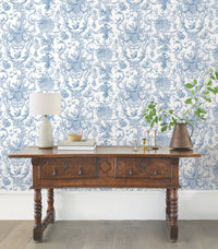 Old World Toile Wallpaper Wallpaper York Wallcoverings   