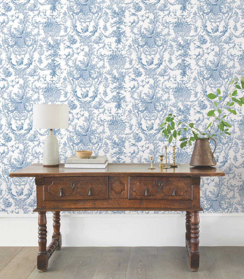 Old World Toile Wallpaper Wallpaper York Wallcoverings   