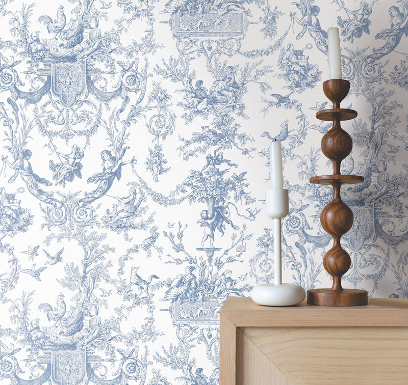 Old World Toile Wallpaper Wallpaper York Wallcoverings   