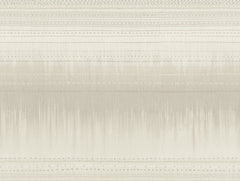 York Wallcoverings’ Desert Textile Wallpaper features a textured beige and off-white abstract background with horizontal stitched lines and subtle gradient patterns that evoke the look of threads or fabric.