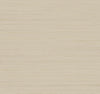 Ragtime Silk Wallpaper by York Wallcoverings features a seamless, light beige texture with subtle horizontal lines and a natural, woven fabric-like pattern.